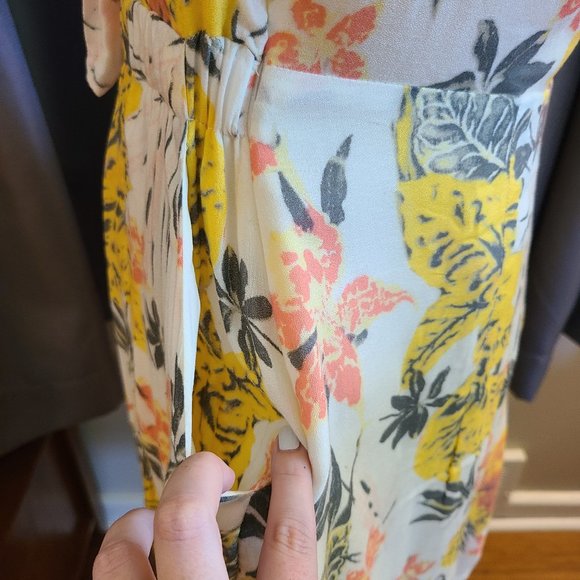 Free People Tropical Floral Tie Front Mini Dress - Picture 5 of 7